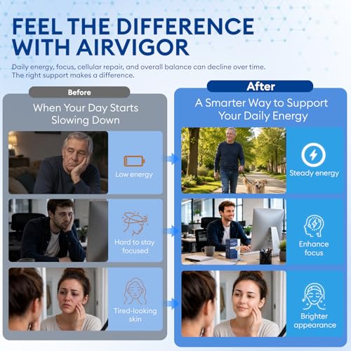 AirVigor NAD+ Liposomal Liquid Supplement with Nicotinamide Riboside, Resveratrol, Quercetin & PQQ, NAD+ Complex Formula for Energy Restoration, Focus & Daily Vitality, 15 Servings - Berry — view 3
