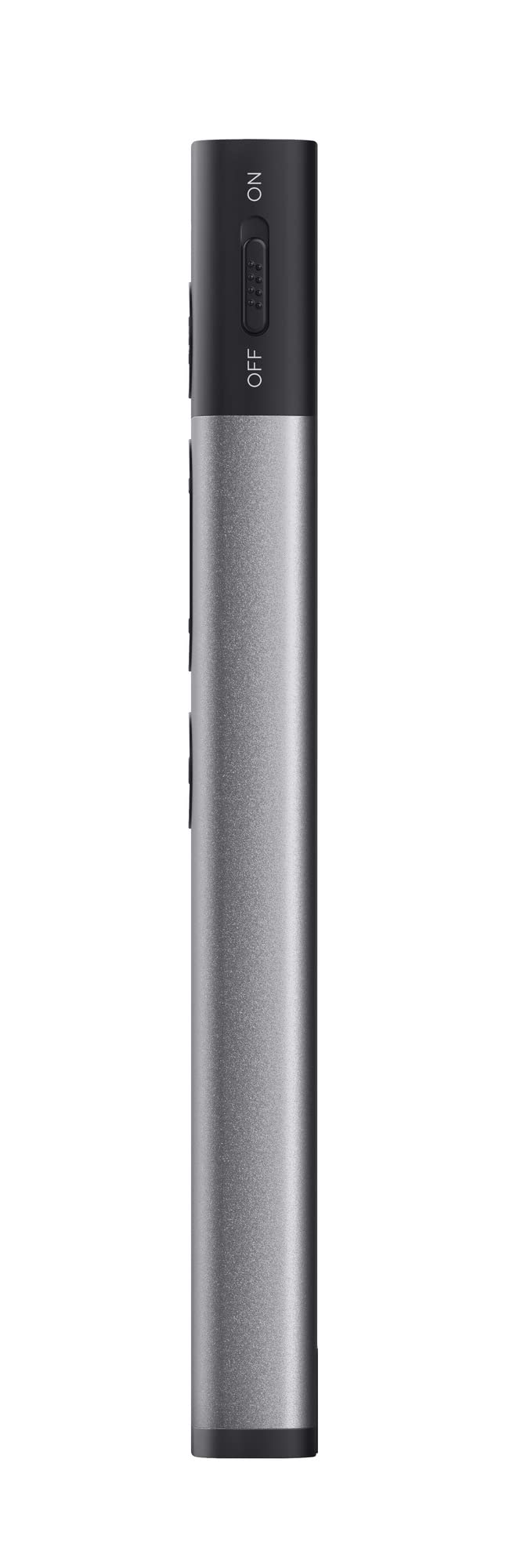 Trust Kazun Drahtlose Laser Präsentationshilfe mit 4 Powerpoint-Funktionen, Ultraflachen Design, Aluminiumgehäuse, Extra Große Reichweite 30 m, für PC/Laptop - Grau