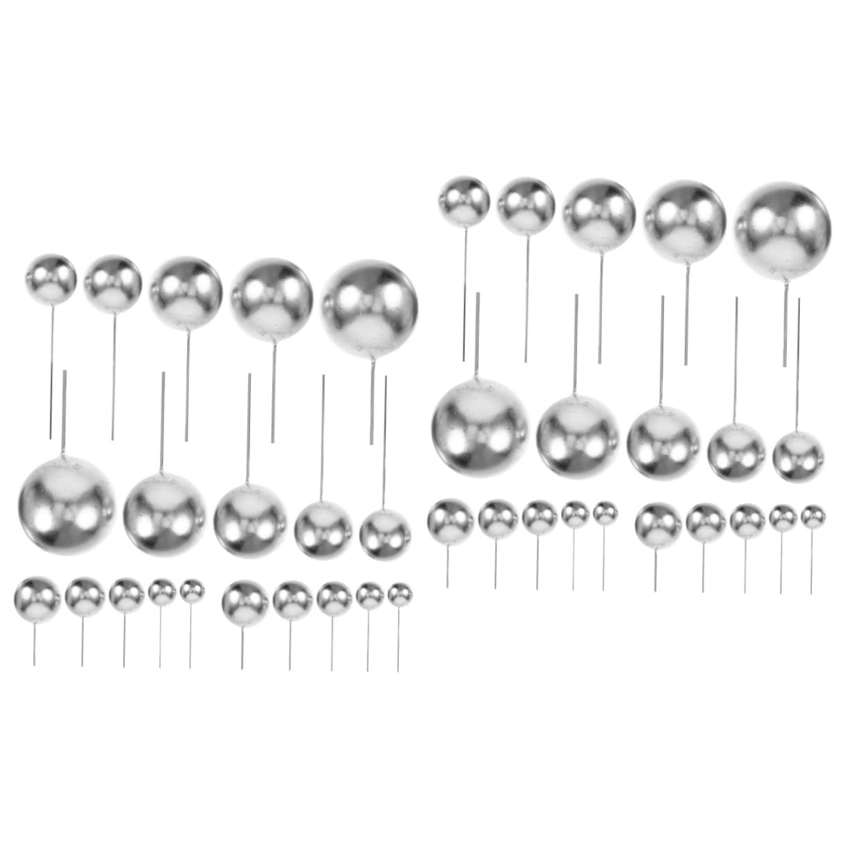 DECHOUS 2 Set Palla Decorativa della Torta Decorazione Torta Compleanno Decorazione Compleanno Palline di Torta Decorazione di Torte Decorazione da Forno Toppers per Cupcake 108 Pezzi * 2