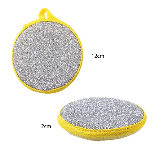 Image of 10Pcs Cleaning Sponge Double Sides Pan Pot Dish Clean Sponge Practical Pan Cleaning Kitchen Scrubber Household Cleaning Tools