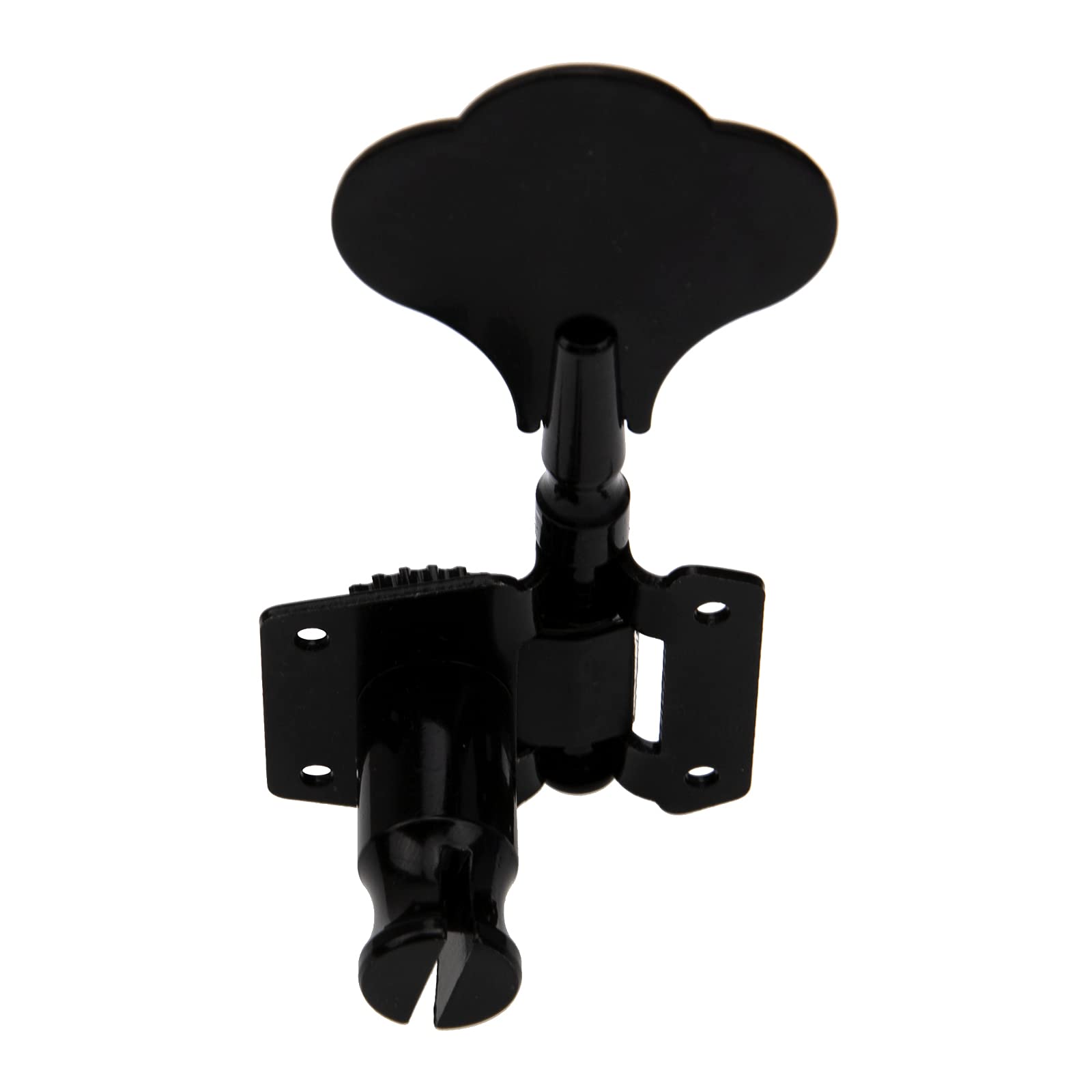 Open Gear głowice maszynowe tunery tuningowe 2 lewe 2 prawe kompatybilne z 4 strunami Fender Precison Jazz gitara basowa (czarne)