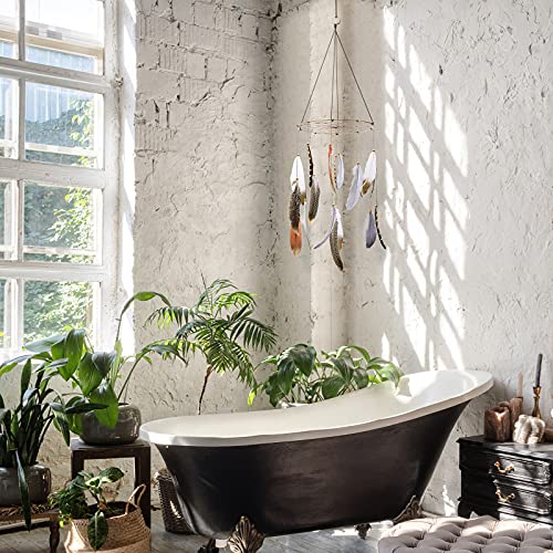 Boho Feather Baby Mobile For Crib, Bohemian Nursery Gender Neutral Wall Hanging Decor, Large Dream Catcher Ornament Hanger Gift For Kids Newborn Ceiling Children Bedroom Outdoor Tent Teepee #TOP5