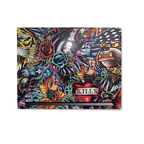Image of MightySkins Skin Compatible with Alienware M18 R1 (2023) Full Wrap Kit - Old School Tattoo | Protective, Durable, and Unique Vinyl Decal wrap Cover | Easy to Apply & Change Styles | Made in The USA