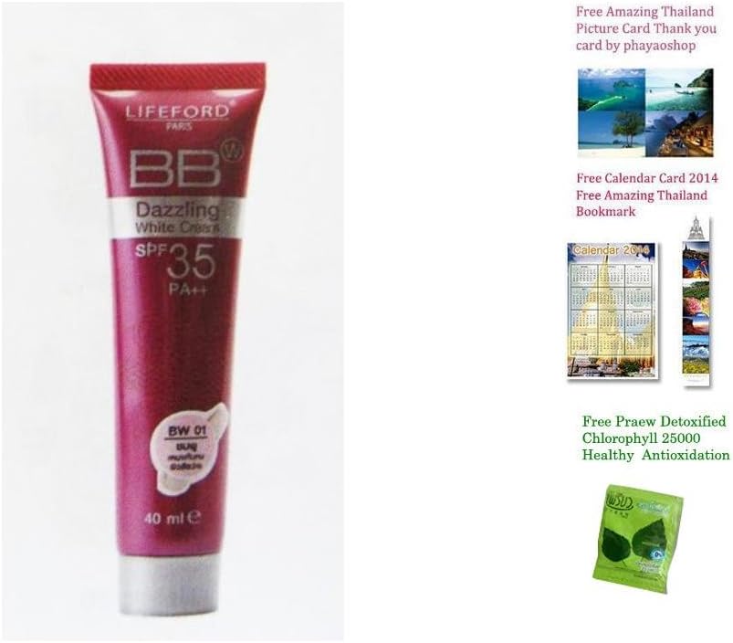 3 Pack BB Cream Dazzing White No.BW 01 Cream-Brown Color