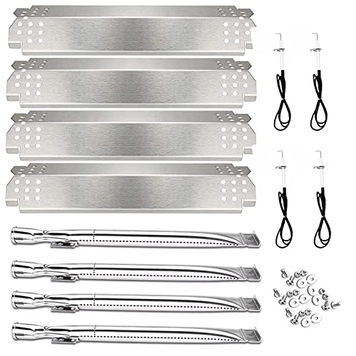 Utheer Grill Replacement Parts for Nexgrill 4 Burner 720-0830H 720-0783E 720-0888 720-0888N Nexgrill Replacement Parts 4 Burner Included 4 Grill Burner Tube 4 Heat Plates Shield Tent 4 Ignitors