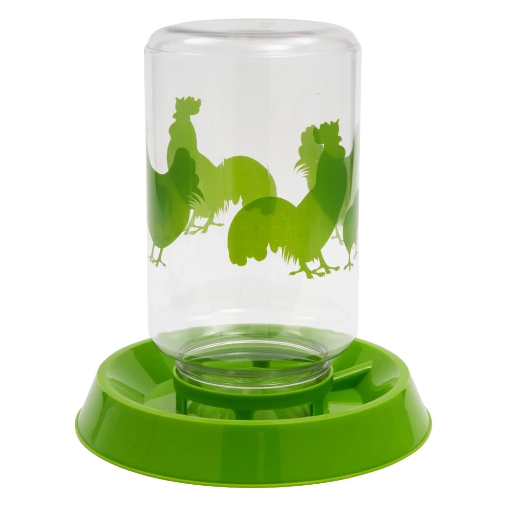 Fontaine à eau et feeder de poulet Lixit Slx0637 Jumbo pour le poulailler familial au jardin