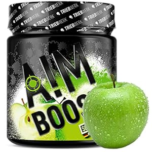 AIM BOOST® | Performance Booster voor gaming | 400 g | 40 porties | 23 werkzame stoffen | 247 mg cafeïne + tyrosine…