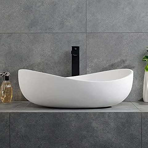 Weibath Stone Resin Oval Vessel Sink Cover