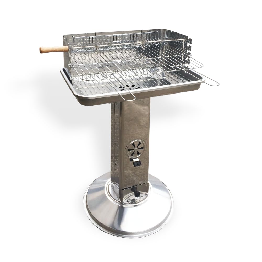 BARBECUE A CARBONE EL GAUCHO ARIZONA INOX CM.L58xP38xH87 ART. 144102