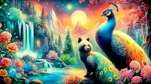 Puzzle de 1000 piezas Fénix, juego educativo abstracto de 75x50cm para adultos