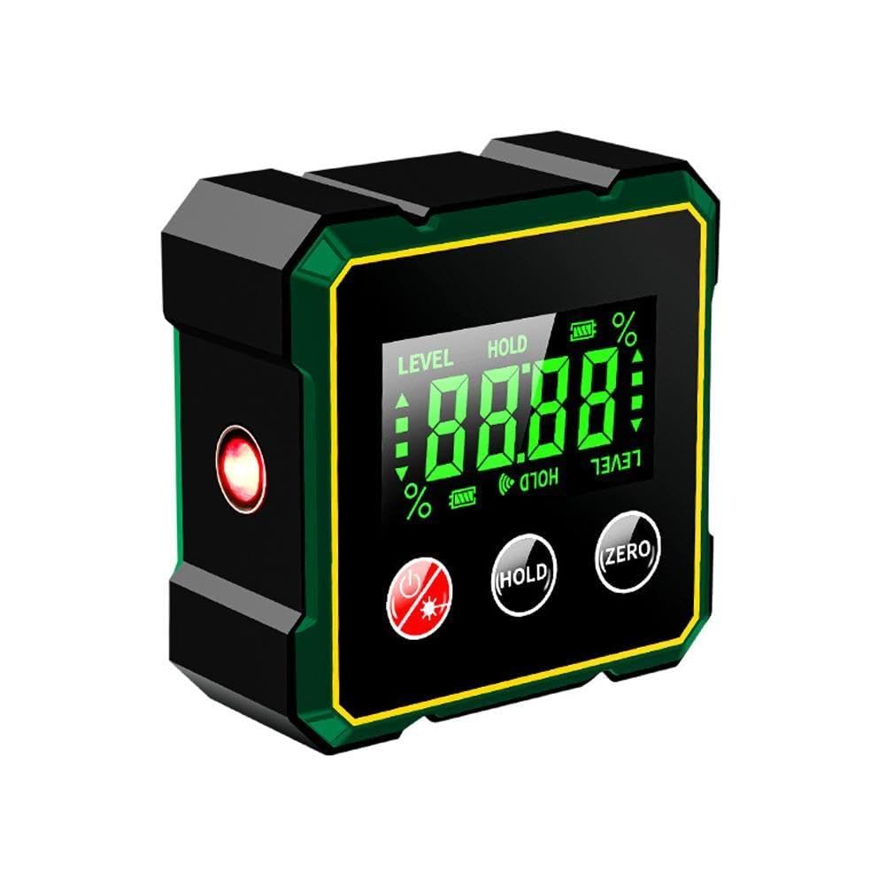 Buscador de ángulos digital magnético con regla electrónica de medidor láser LCD de 360°, herramienta electrónica de medición, inclinómetro, mini transportador