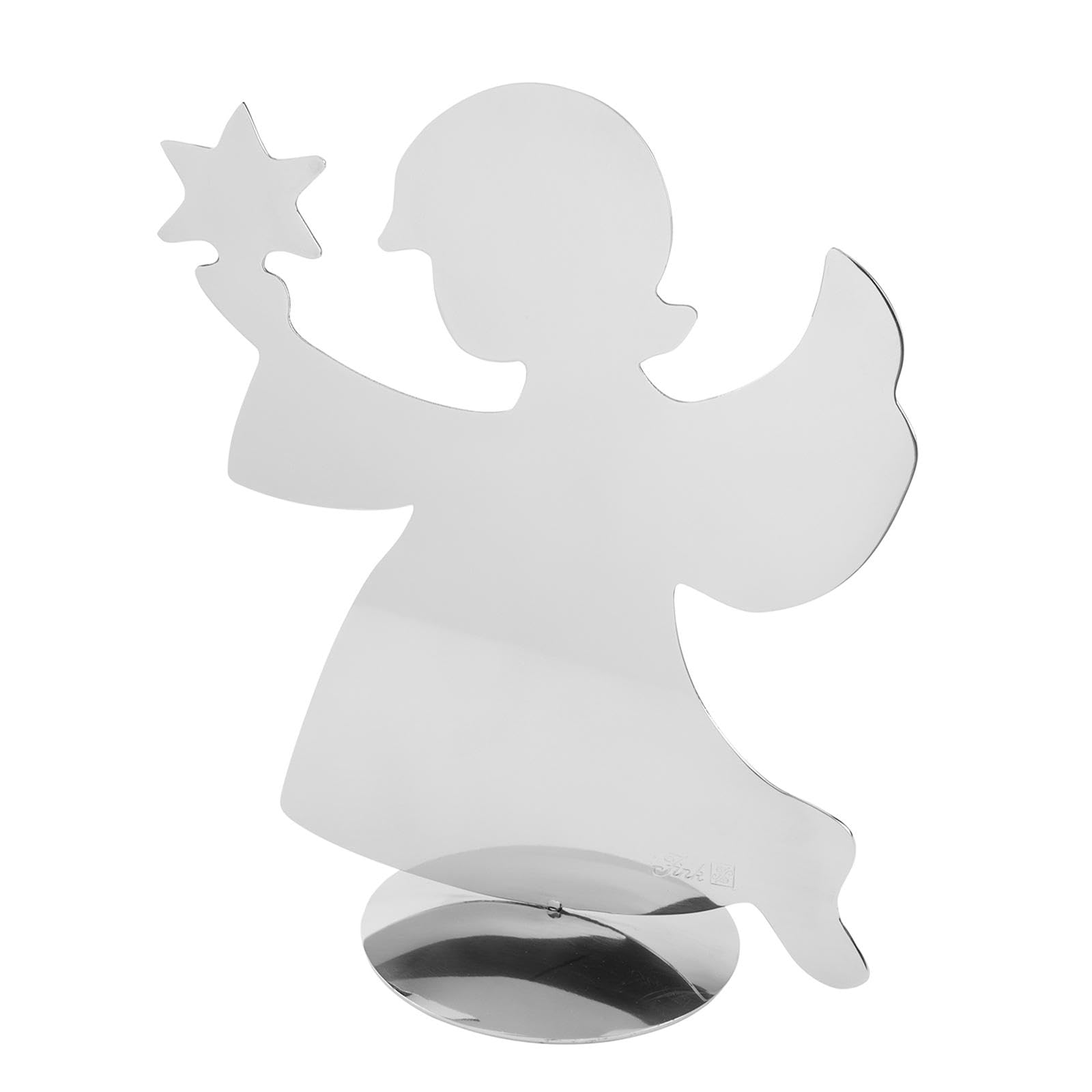 Fink Engel Deko-Figur aus Edelstahl 24 x 13 x 30 cm zum Aufstellen Weihachten & Advent