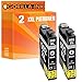 Price comparison product image Gorilla-Ink 2 Ink Cartridges XXL Compatible with Epson GI-502XL Epson Workforce WF-2860DWF WF-2865DWF Epson Expression Home XP-5100 XP-5105 XP-5115 Black