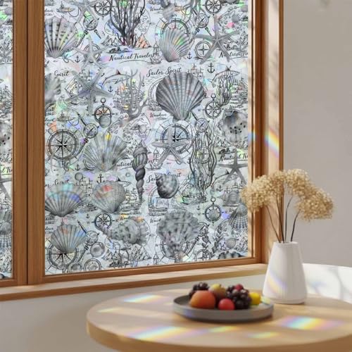 Película decorativa para ventana Rainbow Cling 17.7 x 78.7 pulg miniatura 4