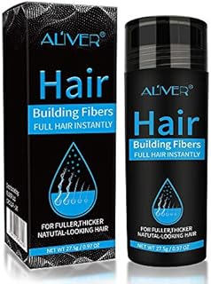 Hair Fibers for Thinning Hair,Undetectable Natural Formula,Thicker Fuller Hair in 15 Seconds,Instantly Conceal & Thicken Thinning or Balding Hair Areas,For Men&Women, (Black)