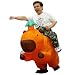 QNRMS Capybara Costume for Adult, Funny Inflatable Ride On Capybara Costume Blow up Suits for Party Cosplay Halloween Costumes
