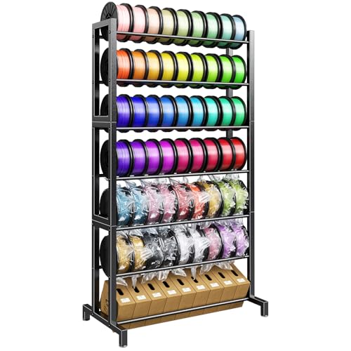 POKIPO 3D Printer Filament Storage Rack 7-Tier Multi-Layer Filament Rack