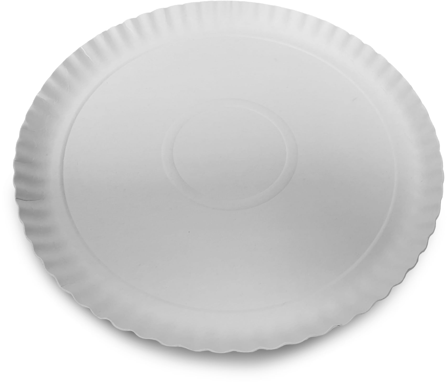 Guardini, Set of 2 Round Trays, Diameter 34 cm, Disposable, Cardboard, 100% Recyclable, White, Made in Italy, Easy Bake Bio Line