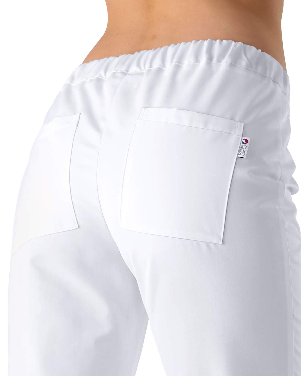 CLINIC DRESS Hose für Damen 7/8 Länge lässige Beinweite Schrittlänge ca. 70 cm 2 Gesäßtaschen Relaxed fit 95 Grad Wäsche