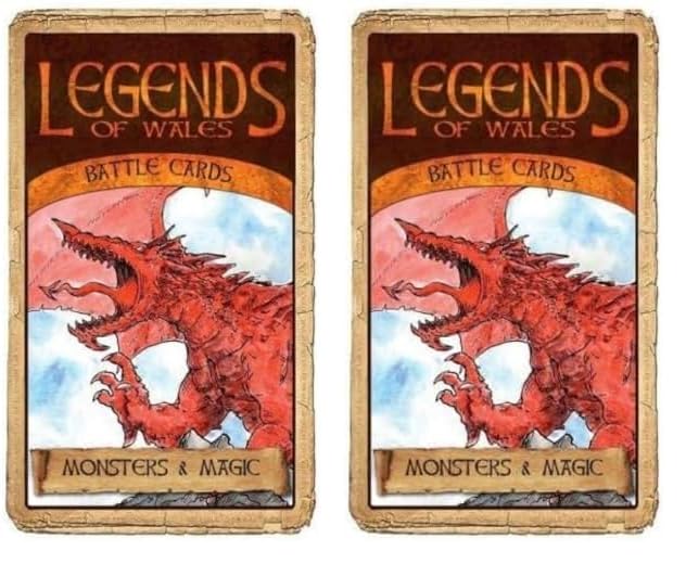 Atebol Legends of Wales Battle Cards: Monsters and Magic (Pack of 2)