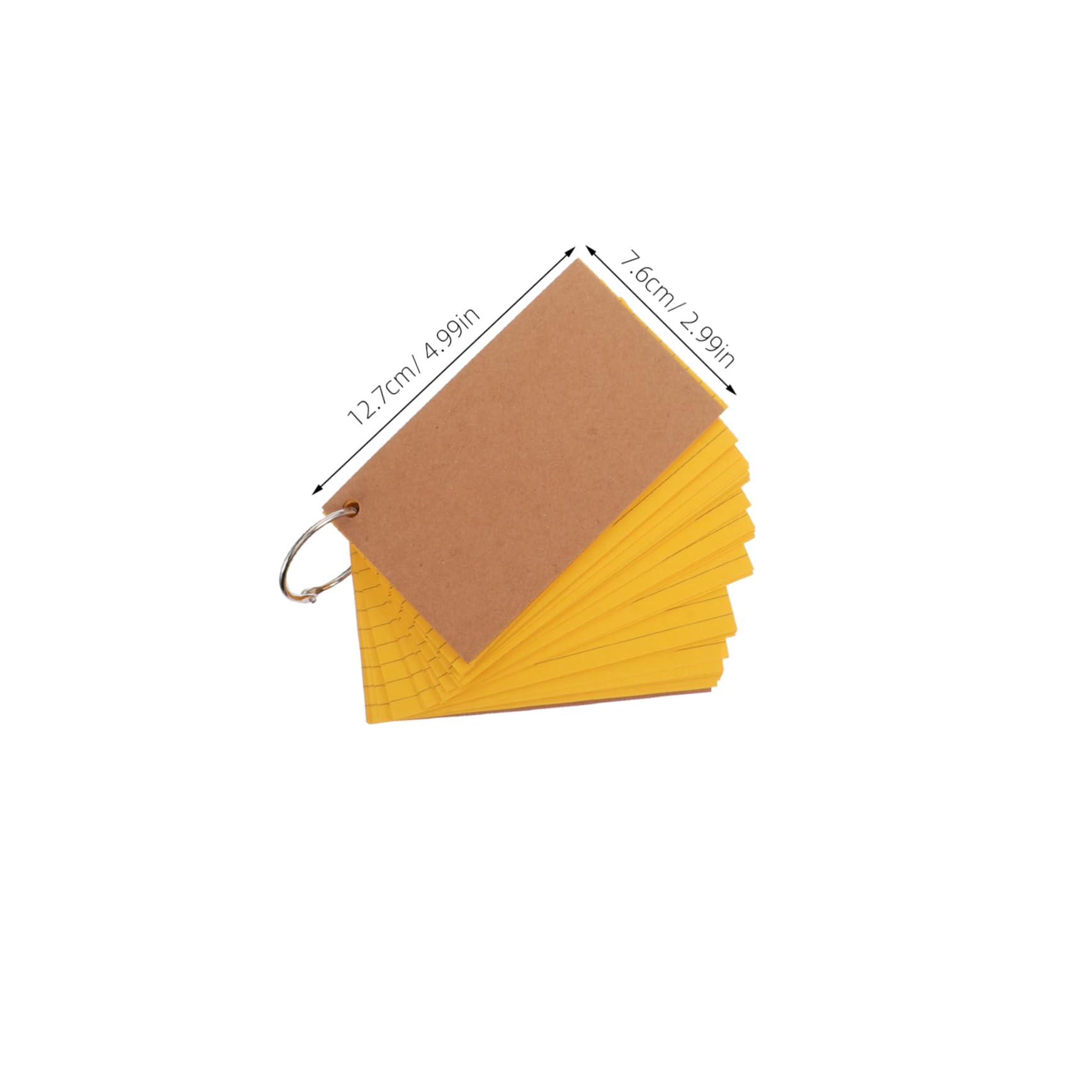 NUOBESTY 10 Piezas Notas Adhesivas Del Índice Americano Tarjetas De Aprendizaje Tarjetas Flash Con Anillos En Portátiles Lindas De Índice Acero Inoxidable