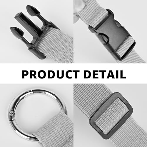 Image of Add a Bag Luggage Strap Jacket Gripper,Luggage Straps for suitcases Belt,Travel Accessories for Connecting Luggage or Backpack,Luggage Attachment Strap (Grey)