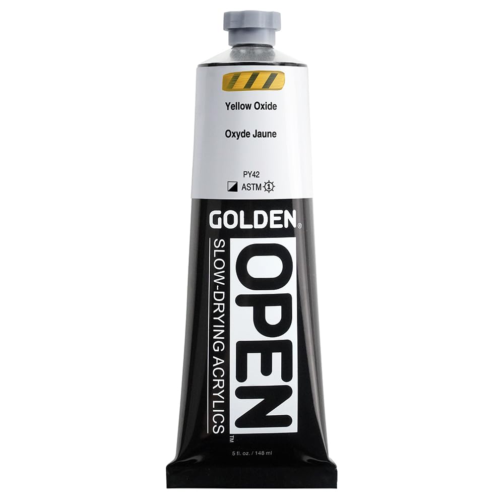 Acrylique séchage lent Open oxyde jaune tube plastique de 150 ml