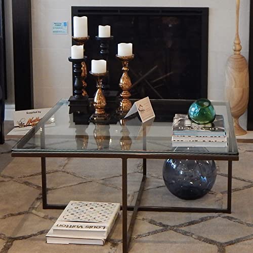 Fab Glass And Mirror Square Tempered Glass Table Top, 29" Inch, Clear #TOP3