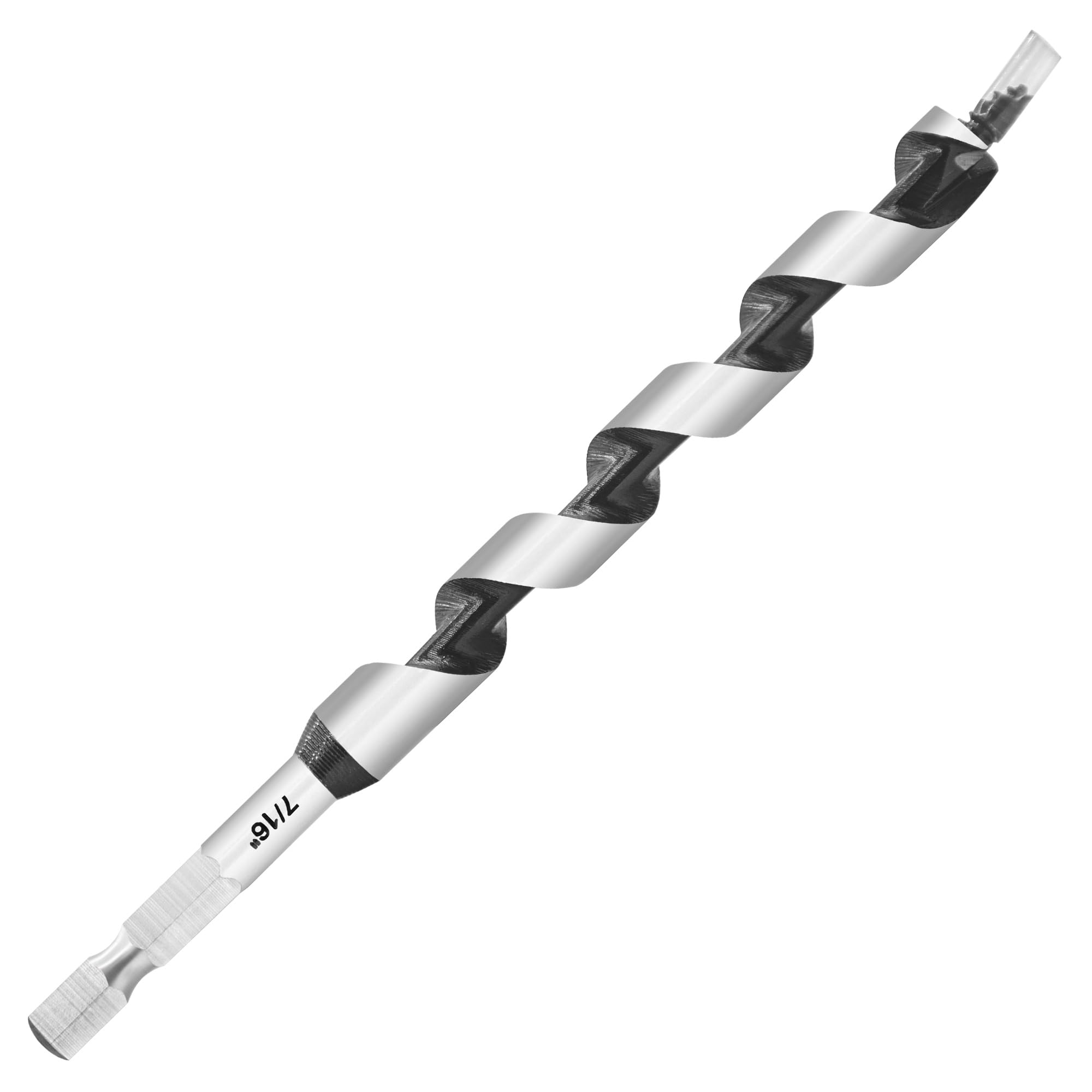 NICAVKIT 7/16 Inch x 6 Inch Long Auger Drill Bit for Wood, Hex Shank Ship Auger Drill Bit for Soft and Hard Wood, Plastic, Drywall and Composite