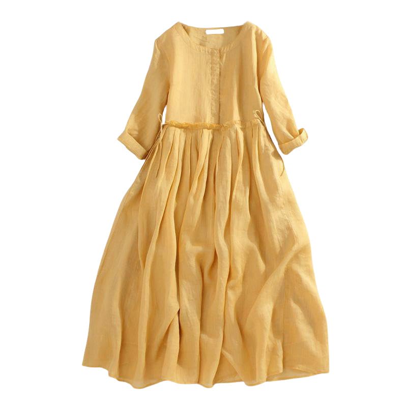 Robe confortable coton et lin pour affronter la chaleur avec style