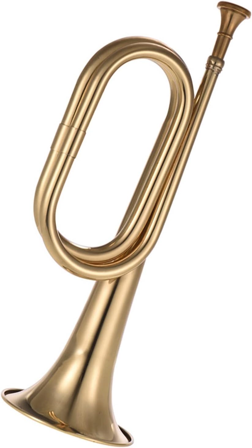 PECY B Flat Bugle Call Trumpet Brass Cavalry Horn With