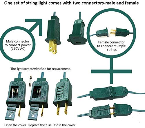 SUNSGNE-Christmas-Flicker-Flame-String-Lights-10Ft-Amber-Flame-Lights-Outdoor-Patio-Lights-C18-Christmas-String-Lights-for-Outdoor-Halloween-Christmas-Decoration-Green-Wire SUNSGNE Christmas Flicker Flame String Lights 10Ft Amber Flame Lights Outdoor Patio Lights C18 Christmas String Lights for Outdoor Halloween Christmas Decoration Green Wire