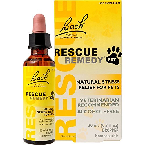 Rescue Remedy Natural Homeopathic Stress Relief Drops For Pets, 20 ml