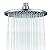 Rainfall Shower Head Fixed Showerhead 8.8-Inch Round Bathroom Rainhead Overhead Waterfall Shower Head with Adjustable Swivel Ball Joint | G1/2" Universal Fitting | ABS Chrome