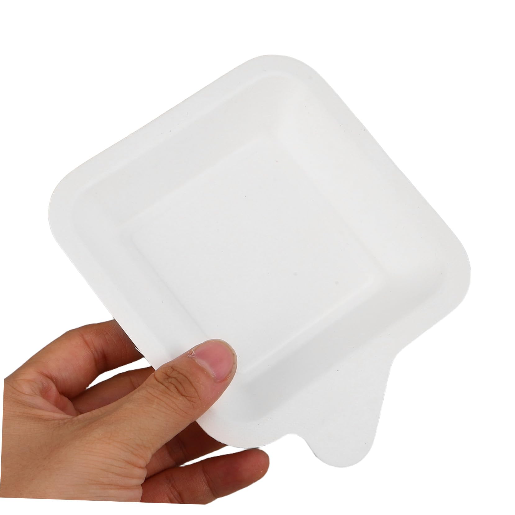 100 Piezas Unidades Platos Cuadrados Desechables para Fiestas Cumpleaños y Barbacoas Platos Resistentes para Tartas Catering y Reuniones al Aire
