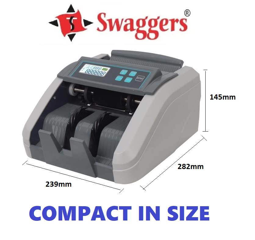 Image of swaggers Note Counting Machine with Fake Note Detection (swaggers 307 LCD)
