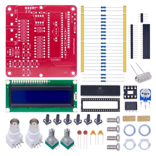 PAGJHRFJG Generador de señales DDS DIY 1-65535HZ Generador de funciones digitales con ondas sinusoidales, triangulares, cuadrados, dientes de sierra y triangulares