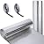 Frienda Double Reflective Insulation Foam Window Reflective Insulation Radiant Barrier Aluminum Foil Bubble Insulation Roll to Keep Heat, Thermal Insulation Shield(300 x 48 Inches,Silver)