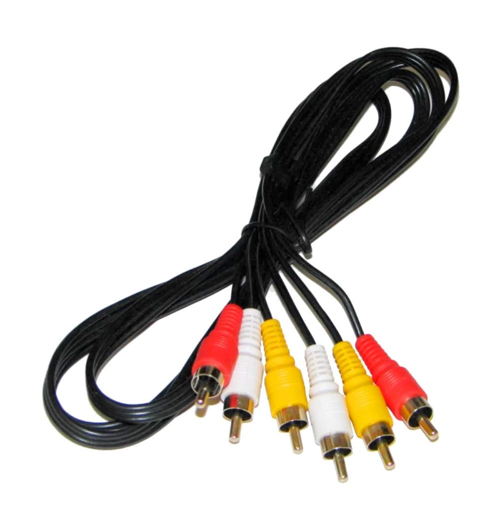 Zyme 1 Meter 3 RCA Composite Audio Video AV Cable TV LCD LED DTH (Multicolour)
