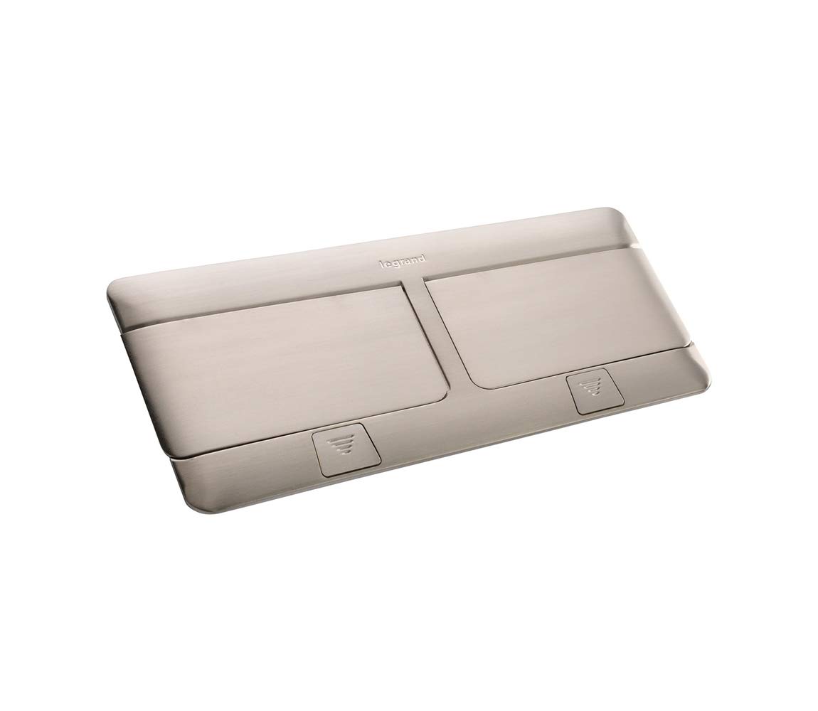 Legrand bq.ofimat./ms.mosaic Programme mosaic pop-up 2x4 module inox