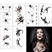 Produktbild Eyscoco Halloween Tattoos, Temporäre Tattoos Kunstblut Narben Wunde Spinne Skorpion für Halloween Zombies Vampir Cosplay Carnival Party Accessoires Prop Dekorationen Aufkleber (3D Spinne)