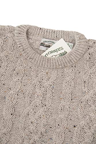 Aran Crafts Basket Stitch Crew Neck Sweater (100% Wool)3