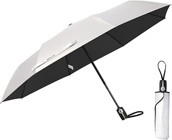 Sun Umbrella for Travel UPF 50+ UV Protection 46 Inch Windproof Auto Open/Close, Sun Blocking & Rainproof Compact Umbrella for Men and Women