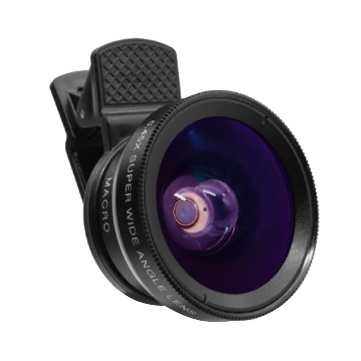 Housoutil 2-in-1 Phone Camera Lens Set 0.45x Wide Angle 12.5X Macro Distortion- Universal Fit for Mobile Devices Aluminum Alloy Scratch-Resistant