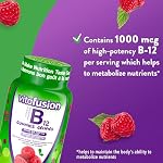 Vitafusion Gummies Vitamine B12 - 1000 mcg de Vitamine B12, Aide à Maintenir la Capacité du Corps à Métaboliser les Nutriments, Soutien Immunitaire, Approvisionnement de 70 Jours - 140 Compte