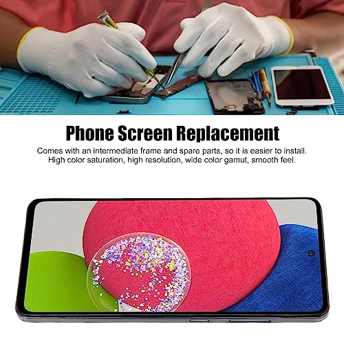 Rankomu 6,5" Telefon LCD Pekskärm Digitizer med Ram - Svart