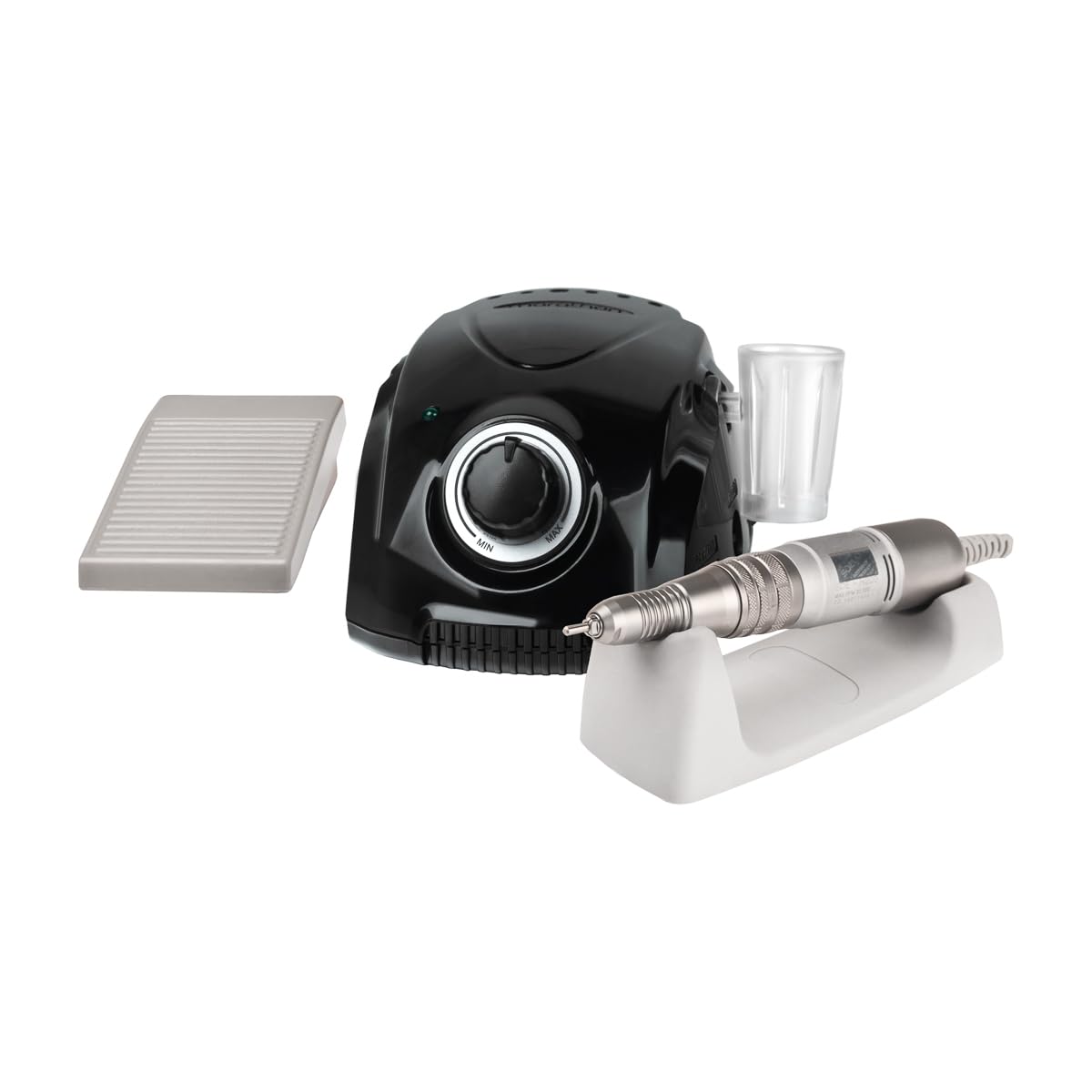 Saeyang Nagelfräser Nagelfeile Elektrisch 3000 RPM Professionelle Nagel Pediküre Maschine mit Fußpedal für Nagelstudio/Salon (schwarz)
