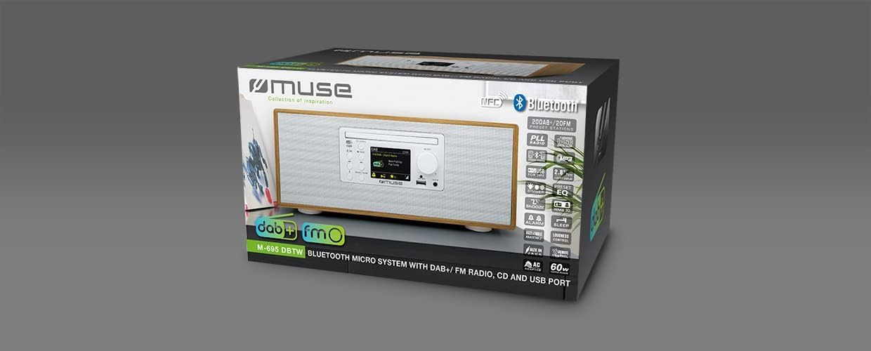 MUSE Micro chaîne HiFi M-695 DBTW