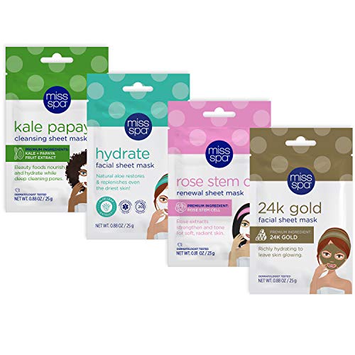 Miss Spa Finest Sellers Facial Sheet Masks Set for Ladies
