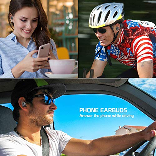 Image of Cellet Wireless V5 Bluetooth Earbuds Works for Samsung Galaxy Buds Plus with Charging case for in Ear Headphones. (V5.0 Black)